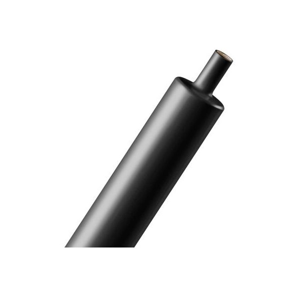 Techflex 3:1 Dual Wall Adhesive Heat Shrink, 4' Sticks 1in Dia. Dia., 4', Black